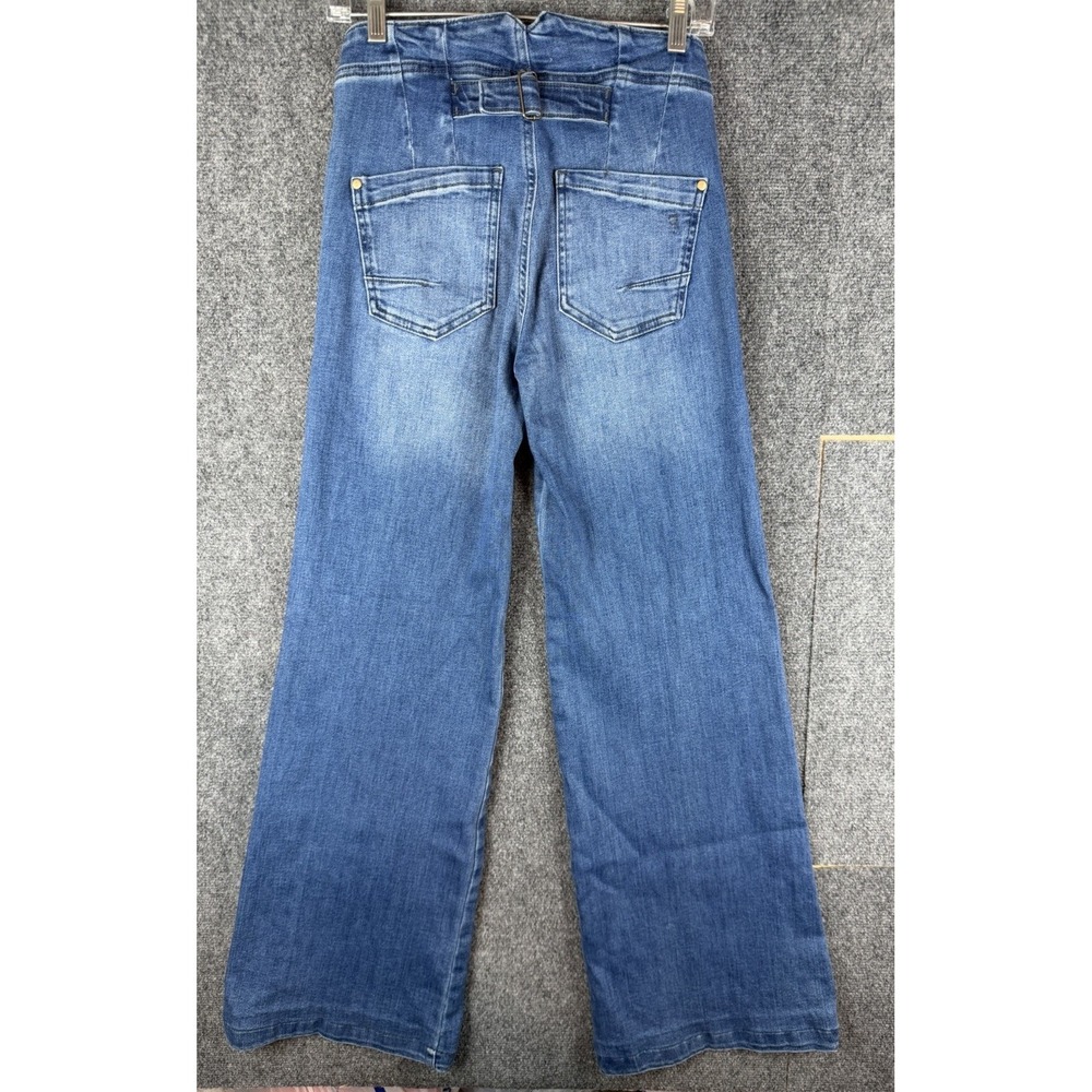 Anthropologie Pilcro Jeans Womens 25 Fly Side High Rise Denim Front Pockets Blue